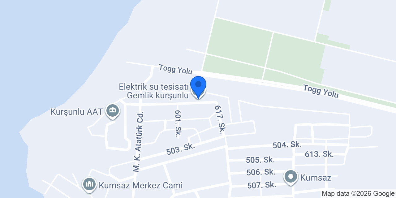 Elektrik su tesisatı Gemlik kurşunlu konumu