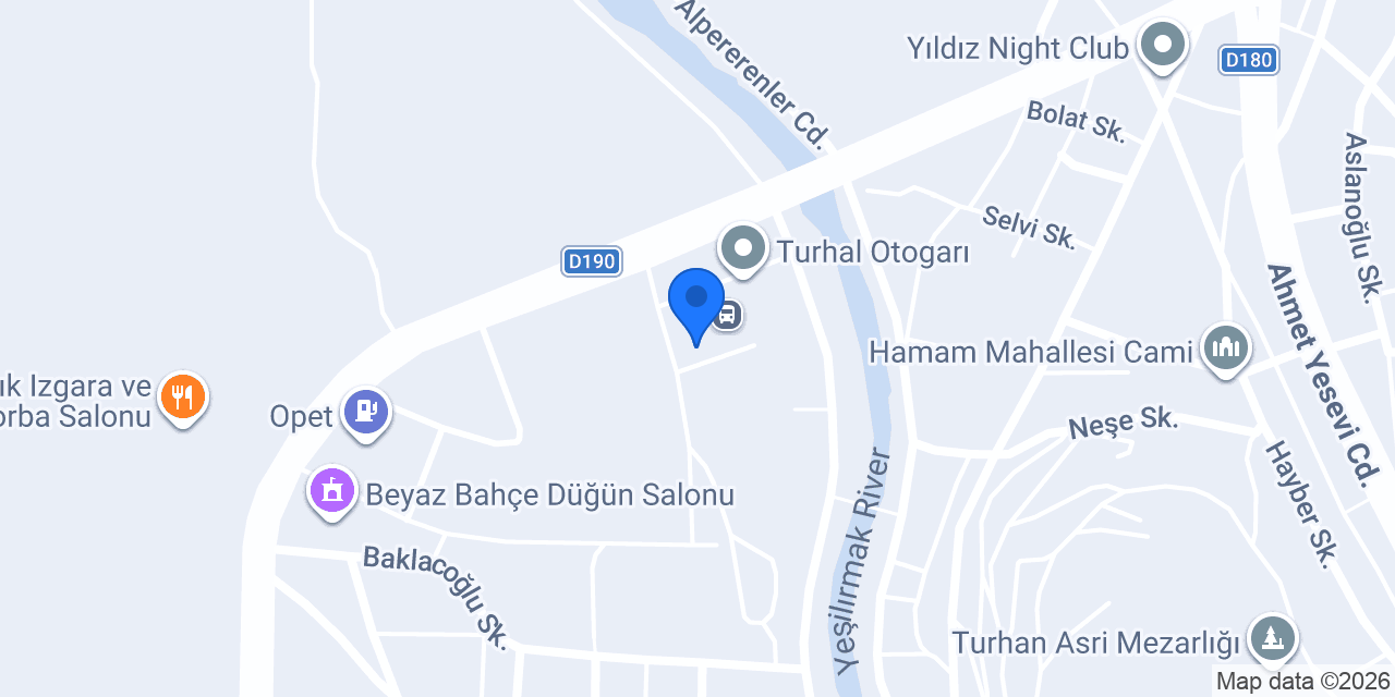 Turhal Terminal Taksi konumu