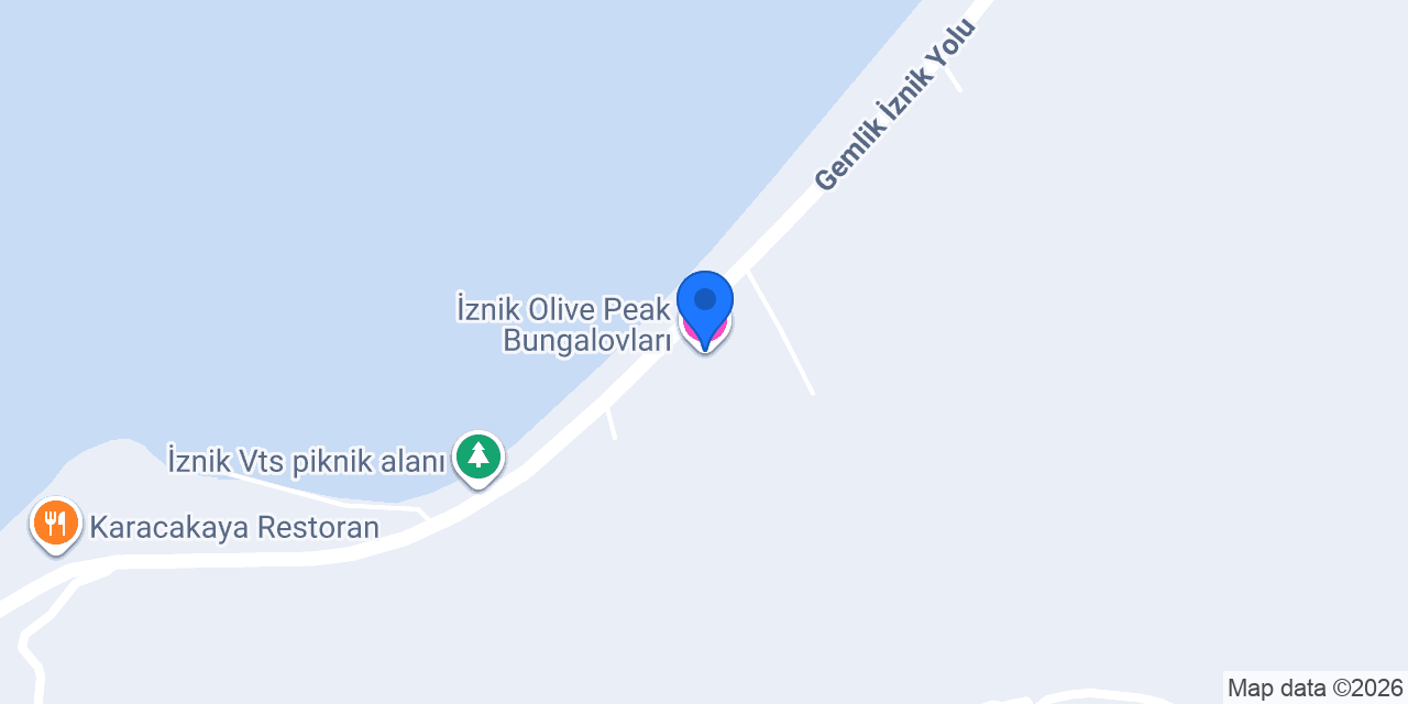 İznik Olive Peak Bungalovları konumu