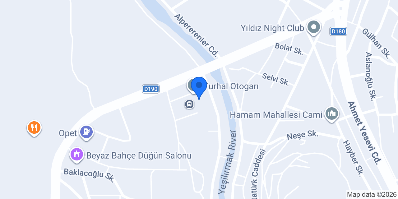 Yeşilırmak Otel konumu