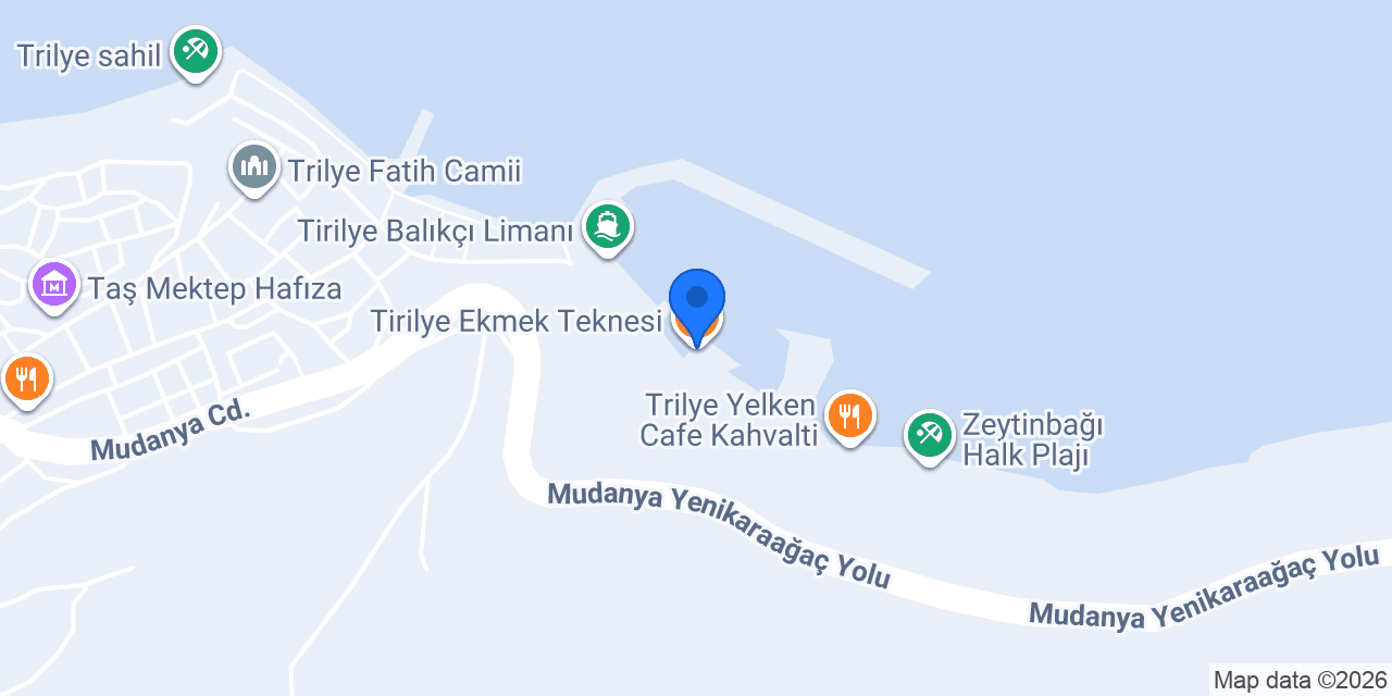 Tirilye Ekmek Teknesi konumu