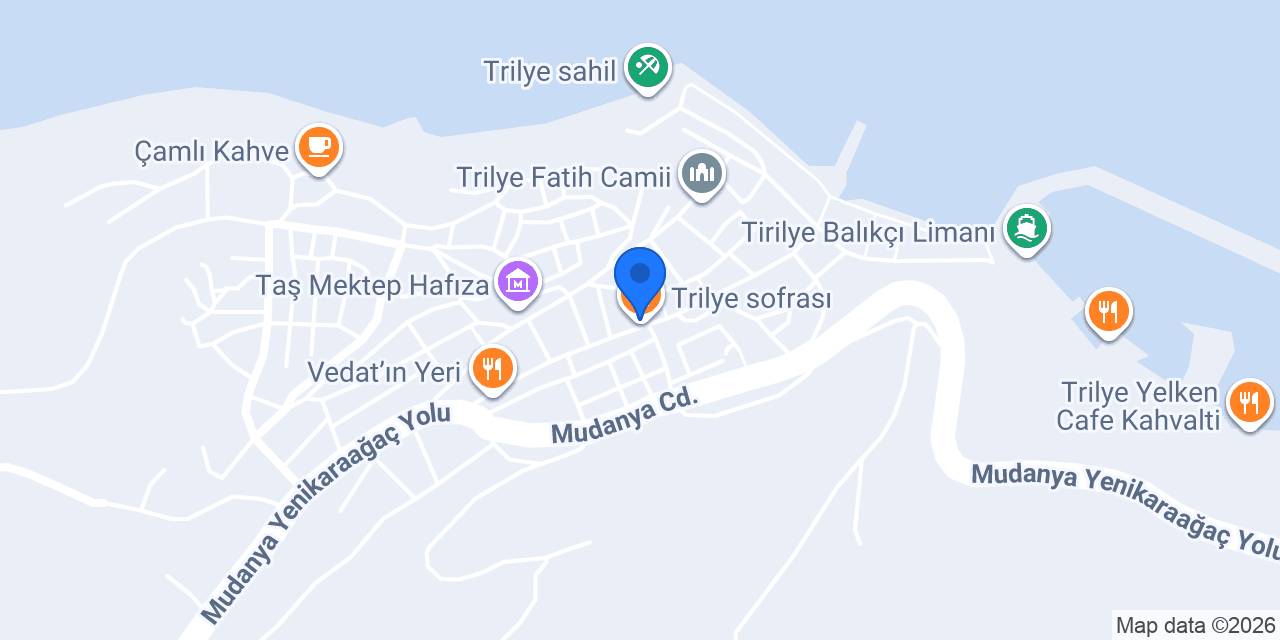 Trilye sofrası konumu