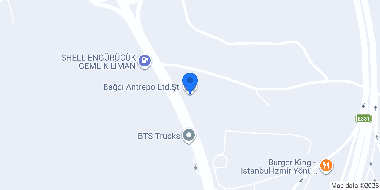 Bağcı Antrepo Ltd.Şti. konumu