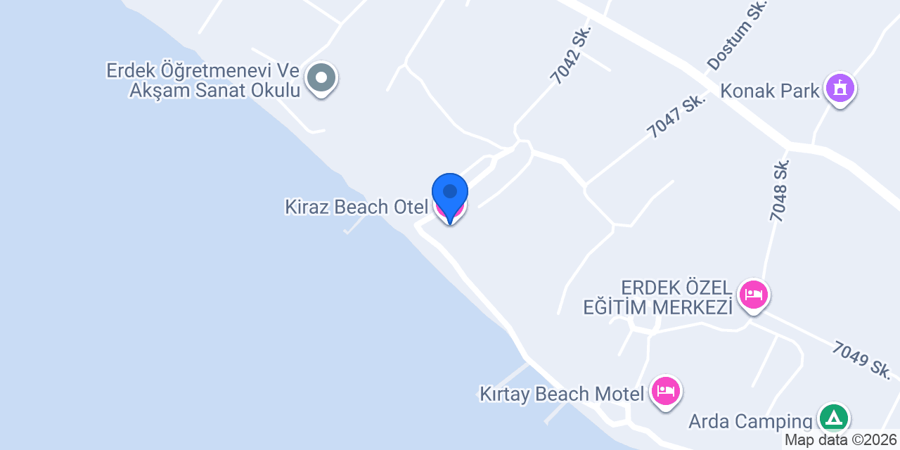 Kiraz Beach Otel konumu