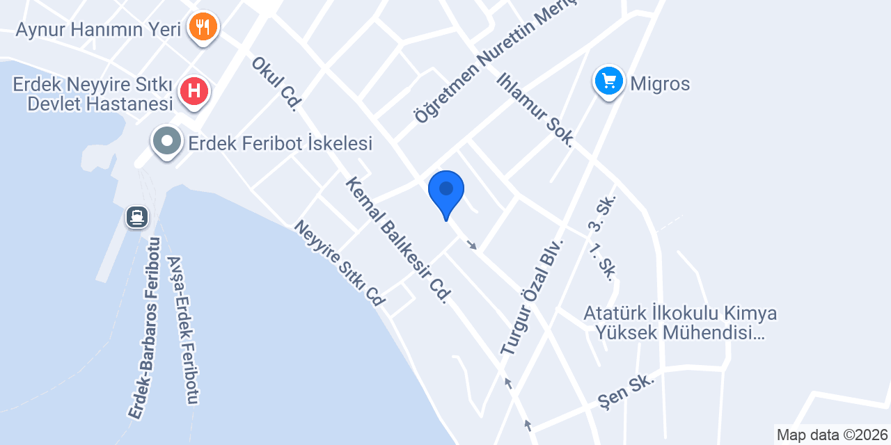 Tamer Bos Kuaför konumu