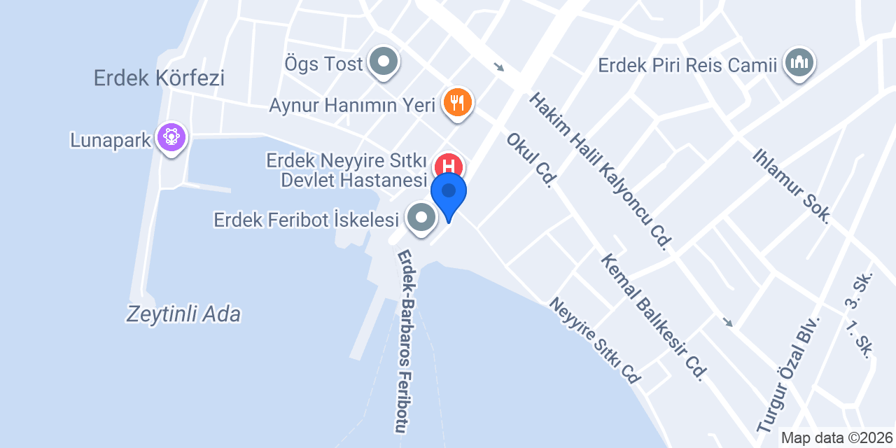 Erdek Liman Müdürlüğü konumu