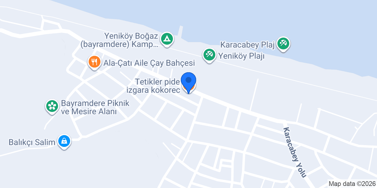Tetikler pide izgara kokorec konumu