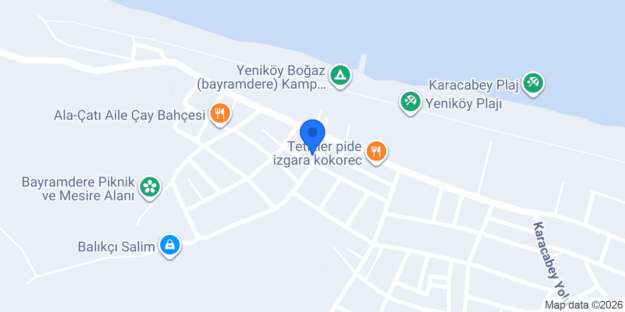 Gündüz Unlu Mamülleri Yeniköy Şubesi konumu