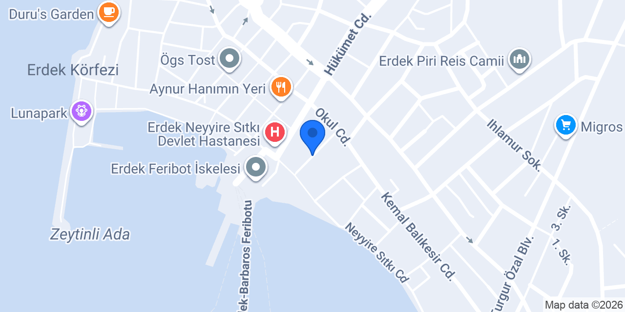 Erdek Ticaret Odası konumu