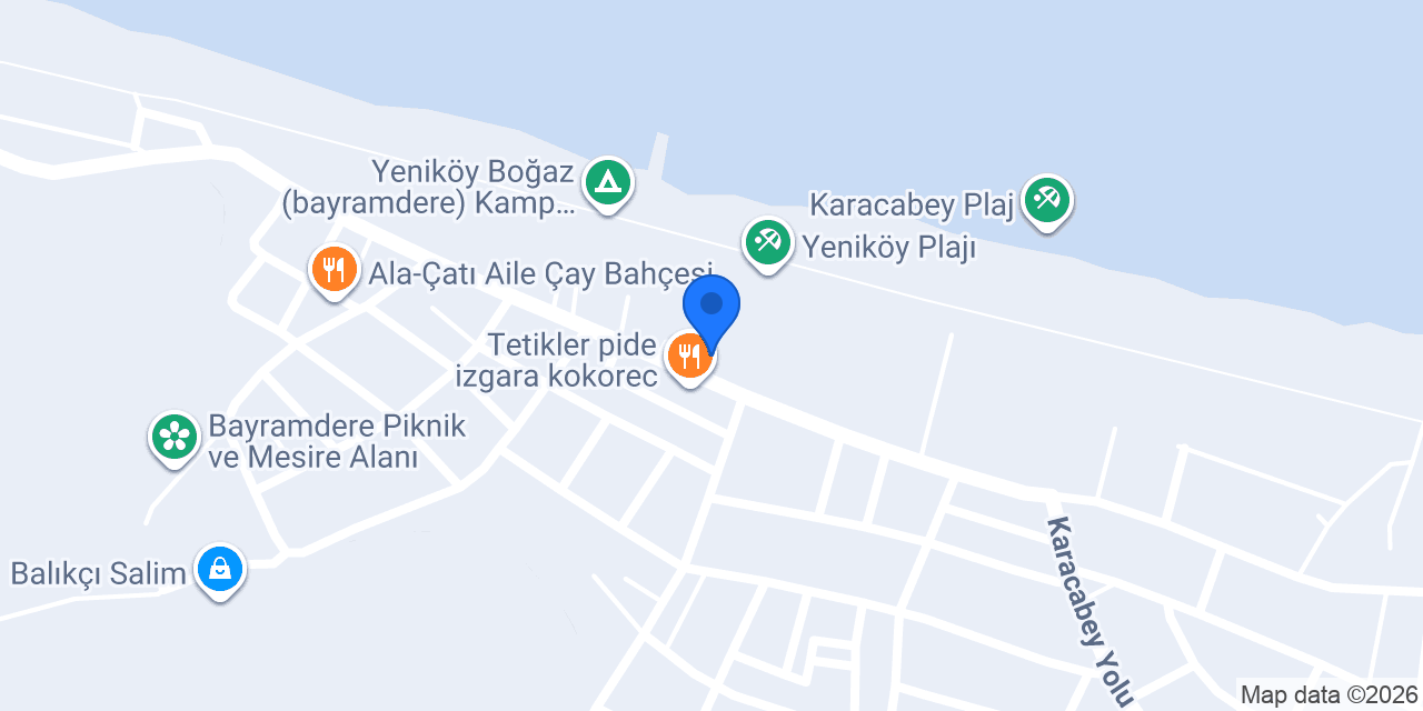 Yeniköy Mex Burger konumu