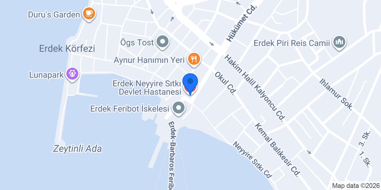 Erdek Neyyire Sıtkı Devlet Hastanesi konumu