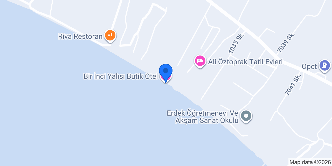 Bir İnci Yalısı Butik Otel konumu