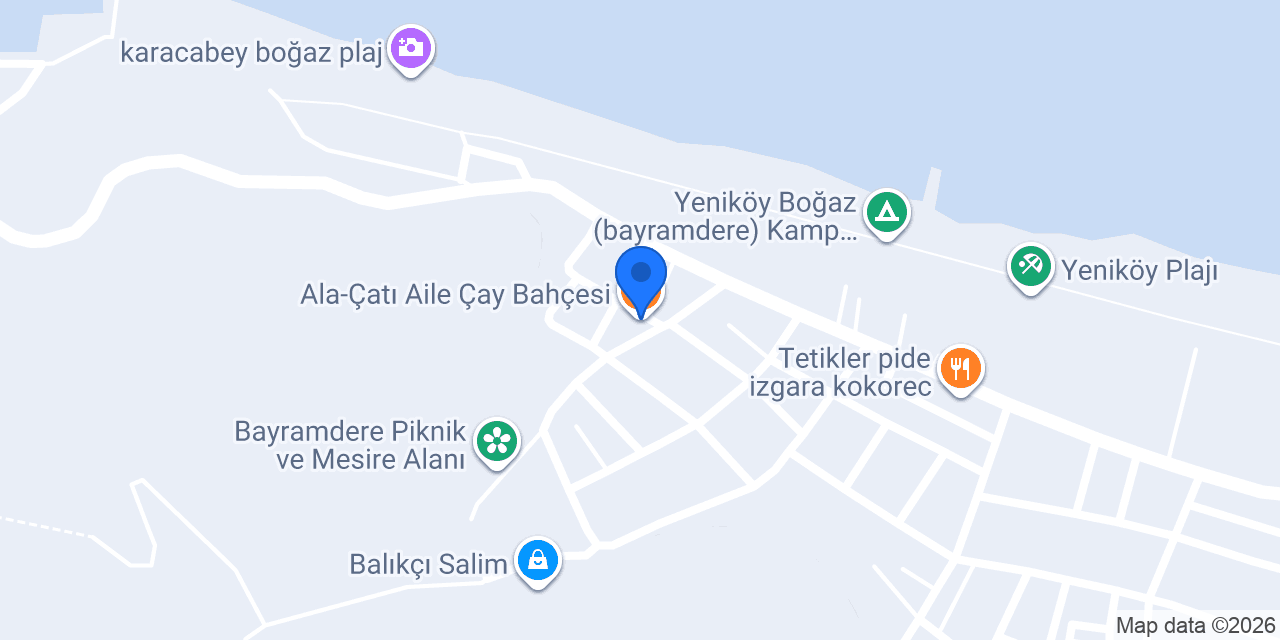Ala-Çatı Aile Çay Bahçesi konumu