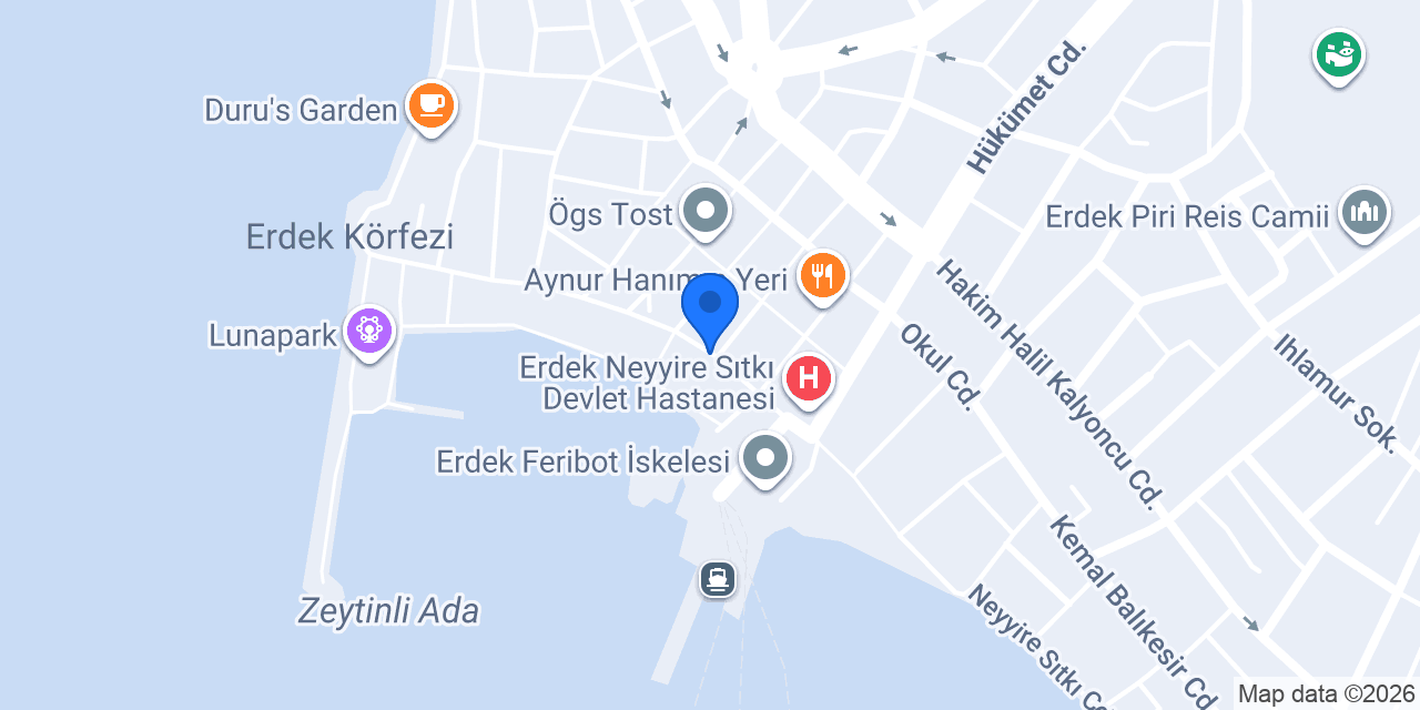 Helvacı Ömer Efendi Erdek konumu