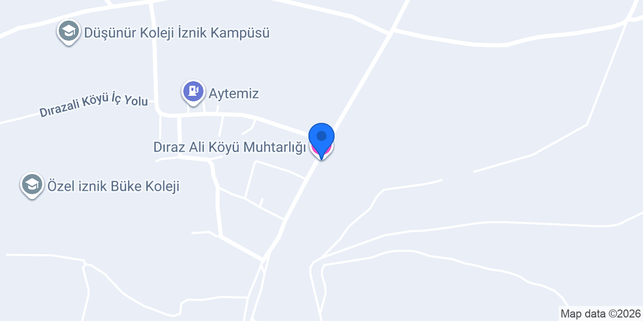 Dıraz Ali Köyü Muhtarlığı konumu