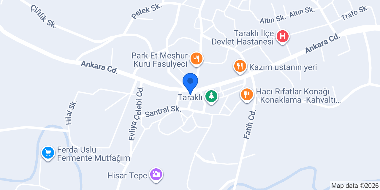 Taraklı İlçe Halk Kütüphanesi konumu