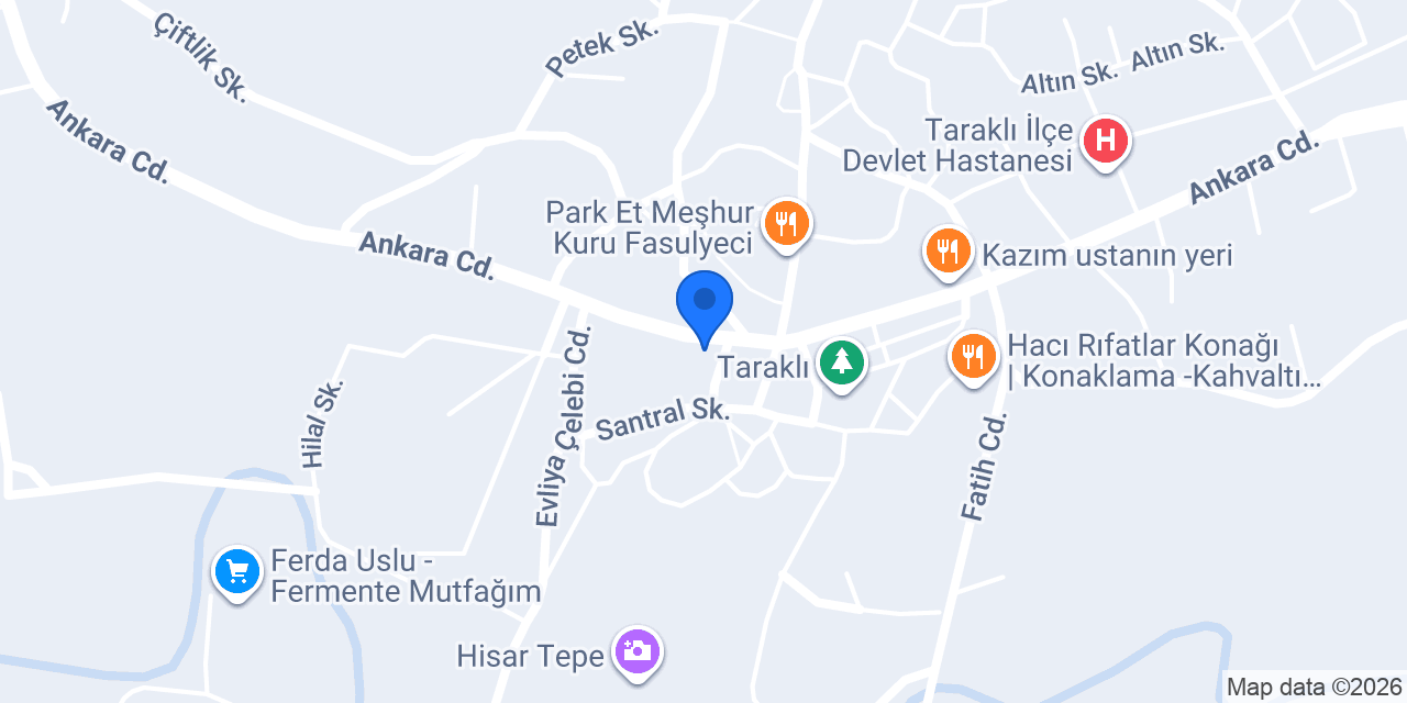 Valide Sultan Konağı Taraklı konumu
