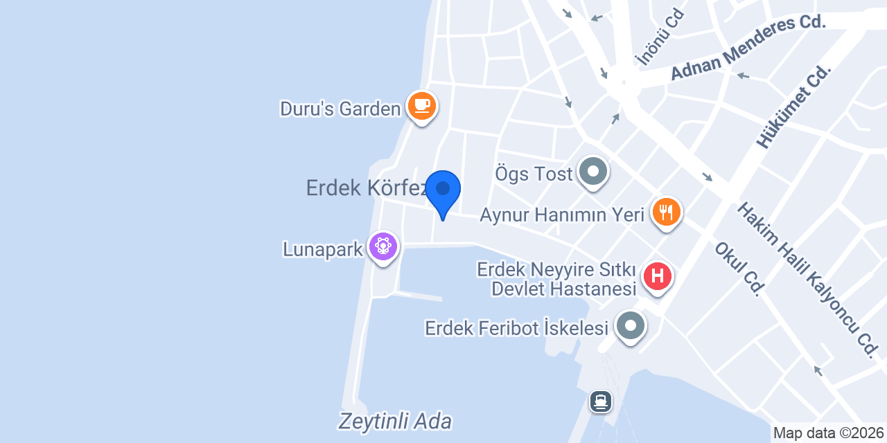 MADO Balıkesir Erdek Sahil konumu