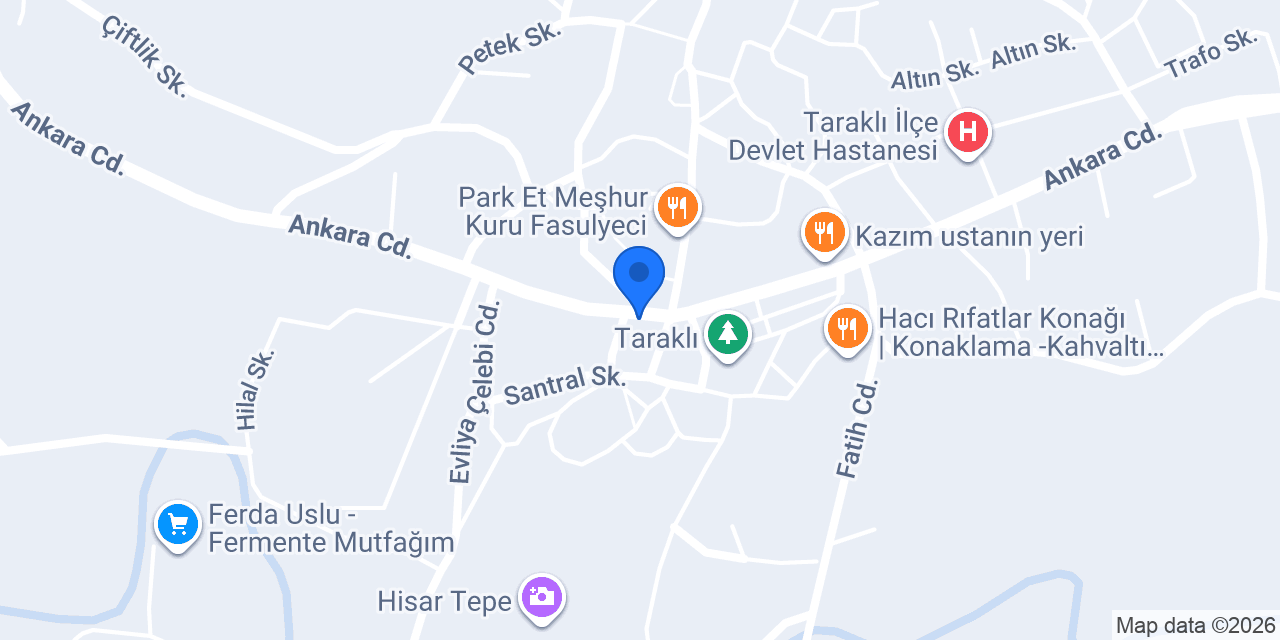 Değirmenci gözleme evi konumu