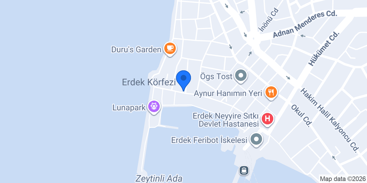 Mavi İnci Park Otel konumu