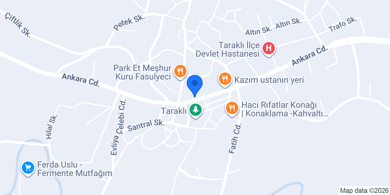 Ezer ekmek fırını konumu