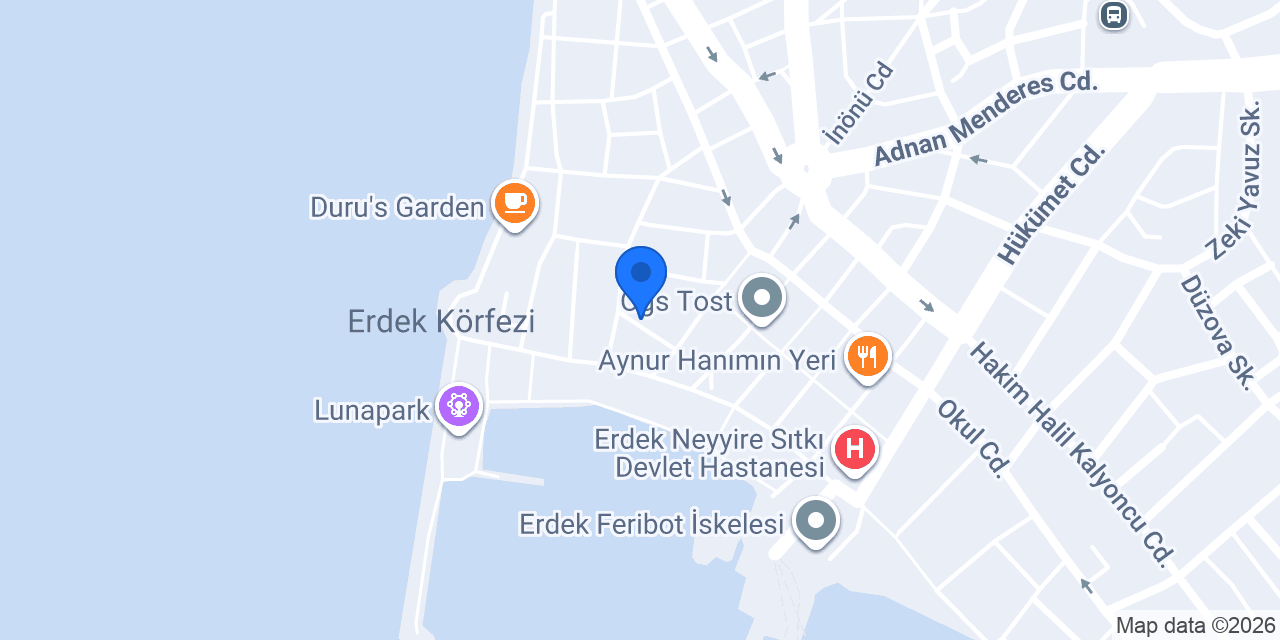 ERDEK VETERİNER YAŞAM MERKEZİ konumu