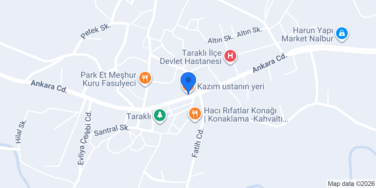 Kazım ustanın yeri konumu