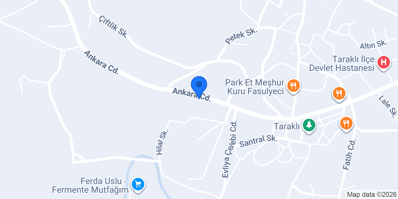 Ziraat Bankası Taraklı Şubesi konumu