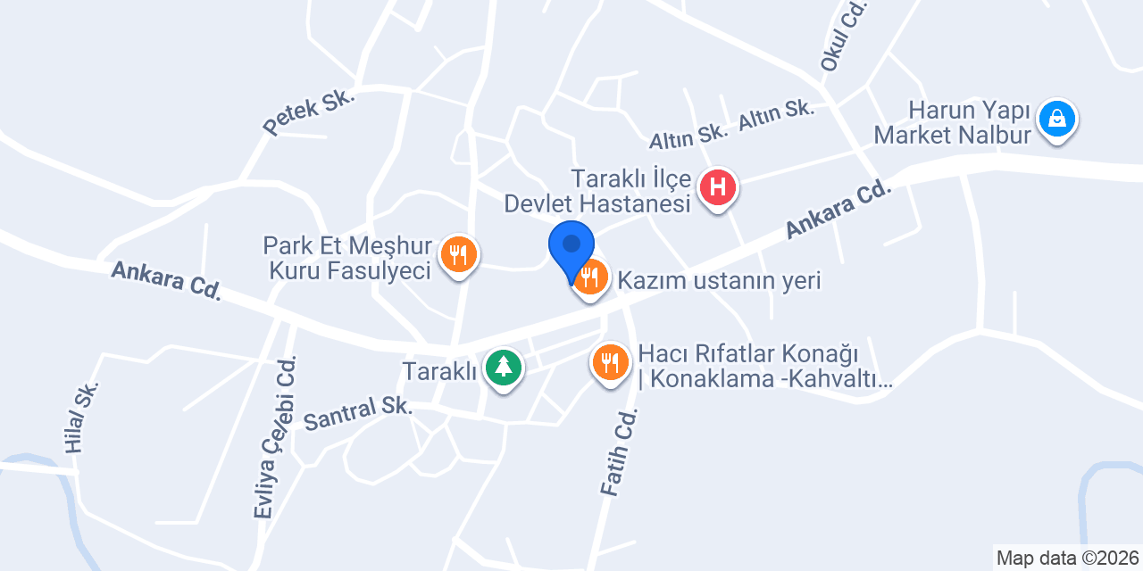 Taraklı Belediyesi konumu