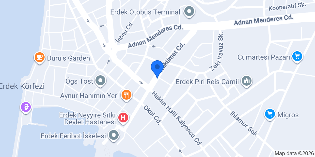 Happy Center Erdek konumu