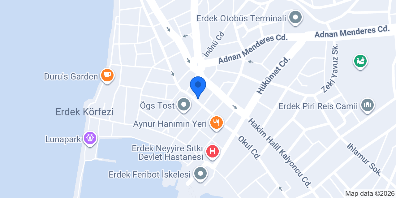 Yapı Kredi - Erdek Şubesi konumu