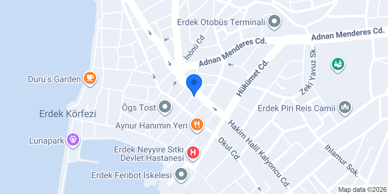 Erdek organizasyon konumu