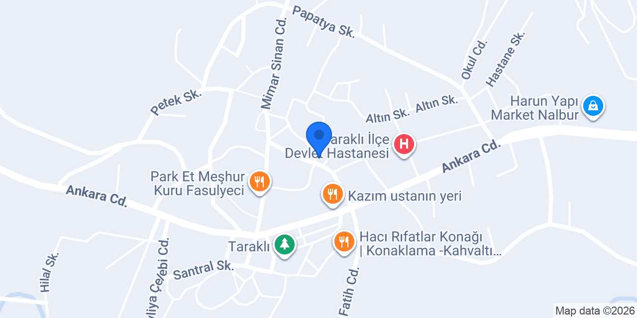 İnternet cafe (BilalNet) konumu
