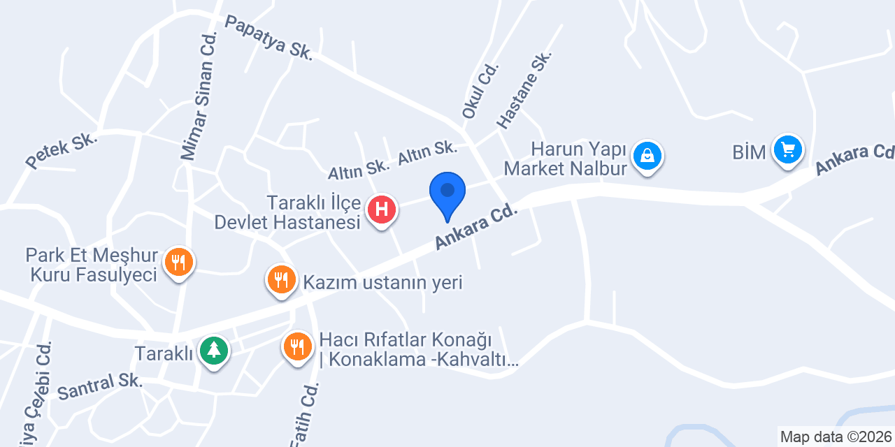 Taraklı Tapu Müdürlüğü konumu