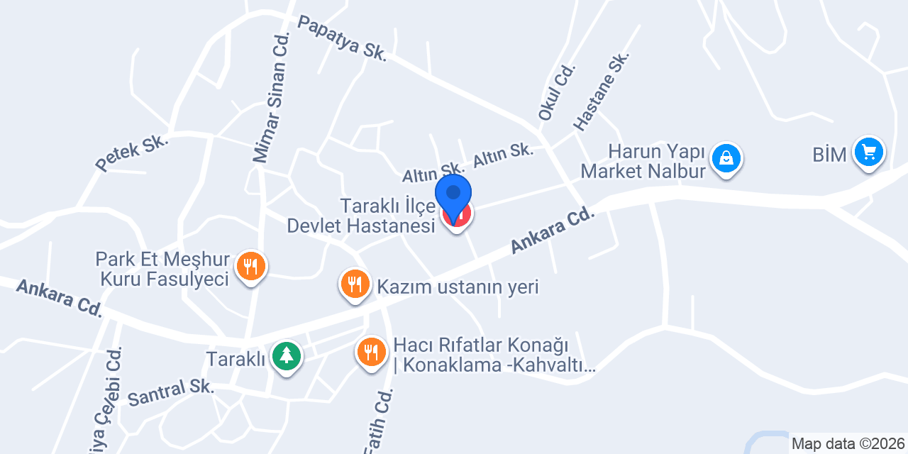 Taraklı Aile Sağlık Merkezi konumu