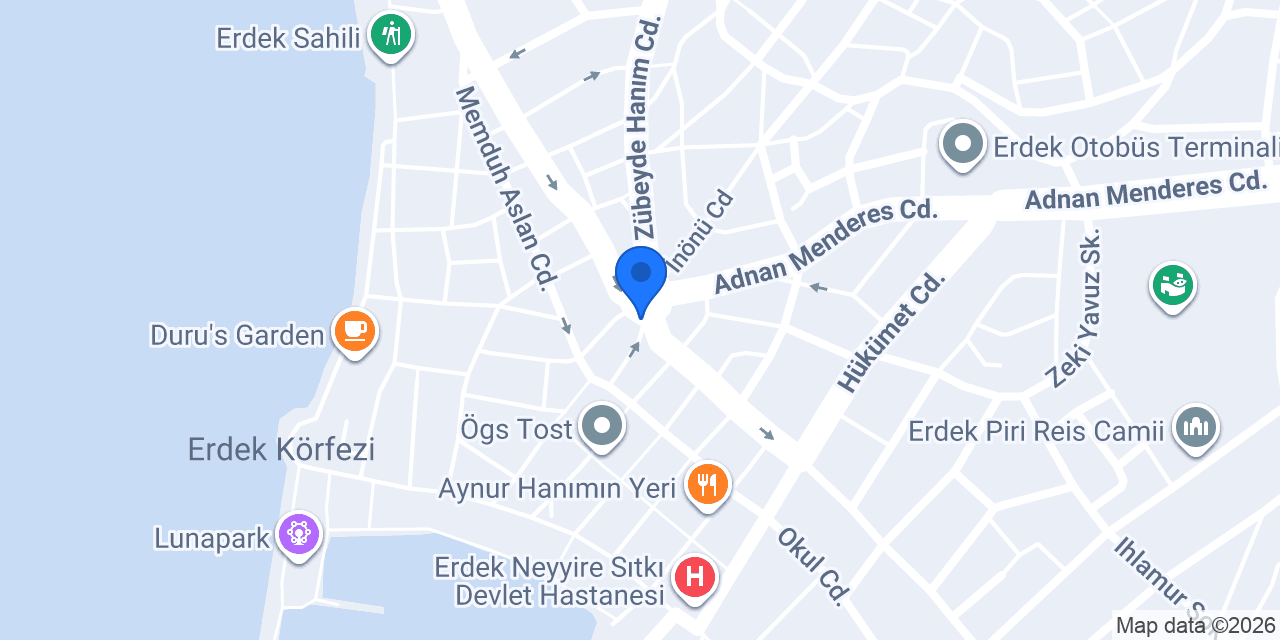 Akbank Erdek Şubesi konumu