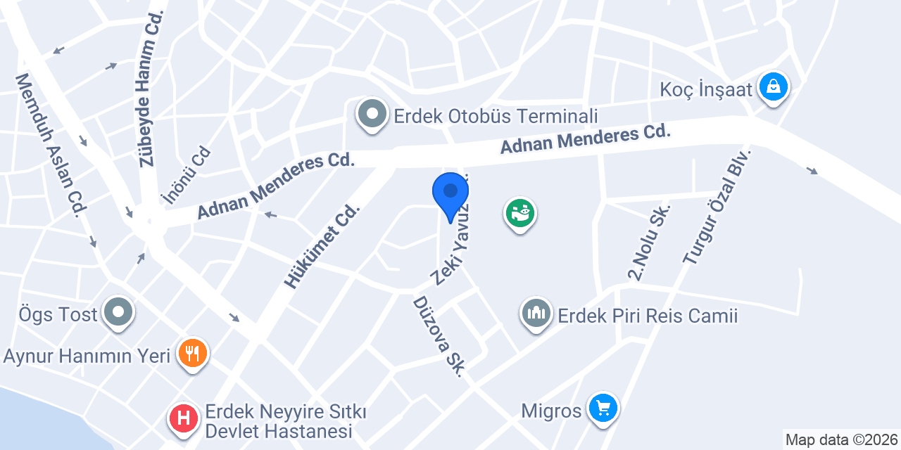 Gerçek Oto Lastik konumu