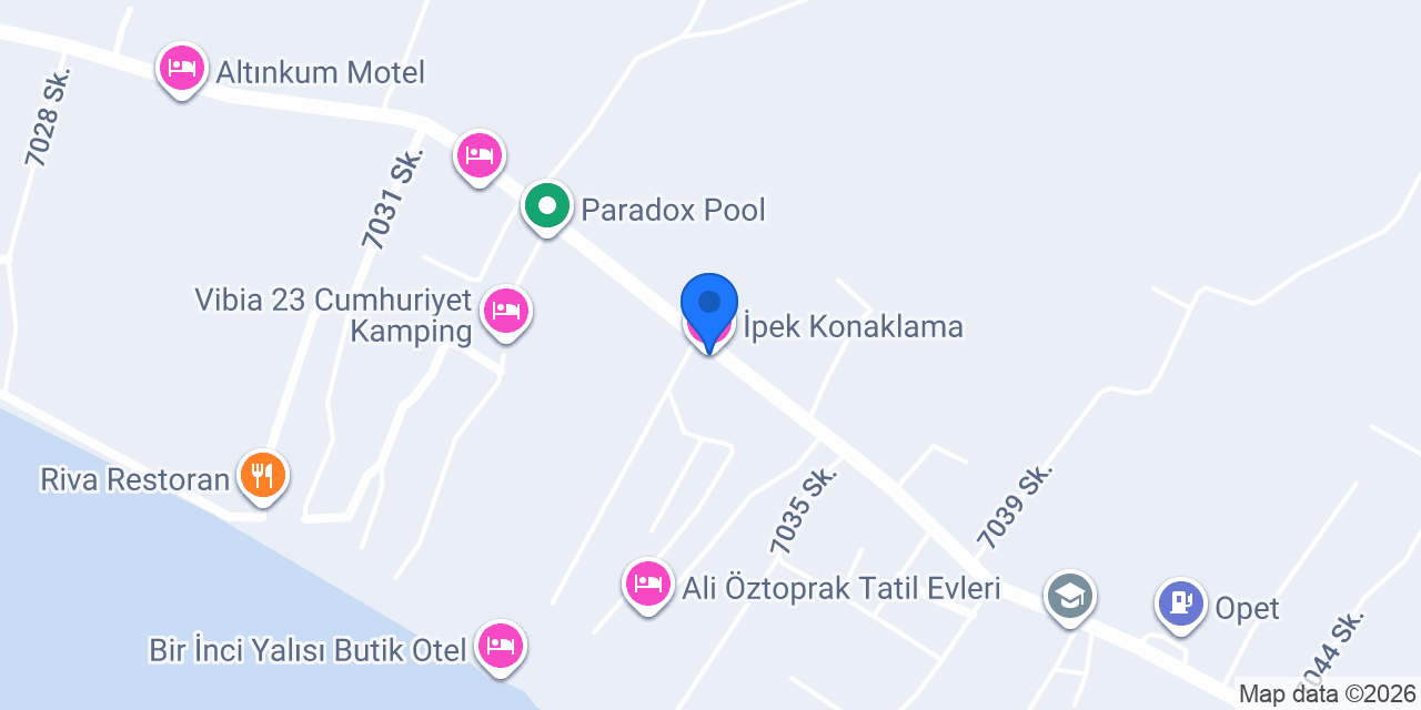 İpek Konaklama konumu