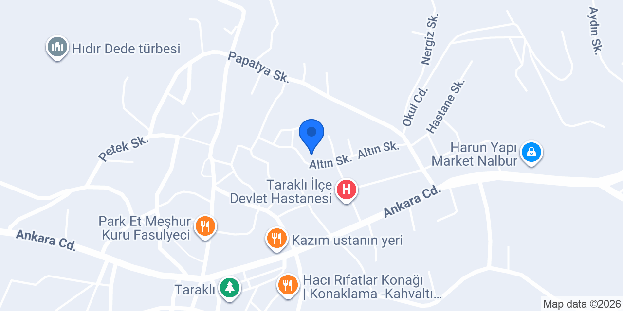 TARAKLI ESENTEPE KONUTLARI GÜNGÖR YAPI LTD. ŞTİ. konumu