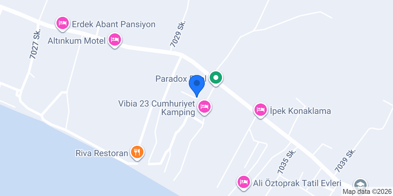 Erdek Özlem Pansiyon konumu