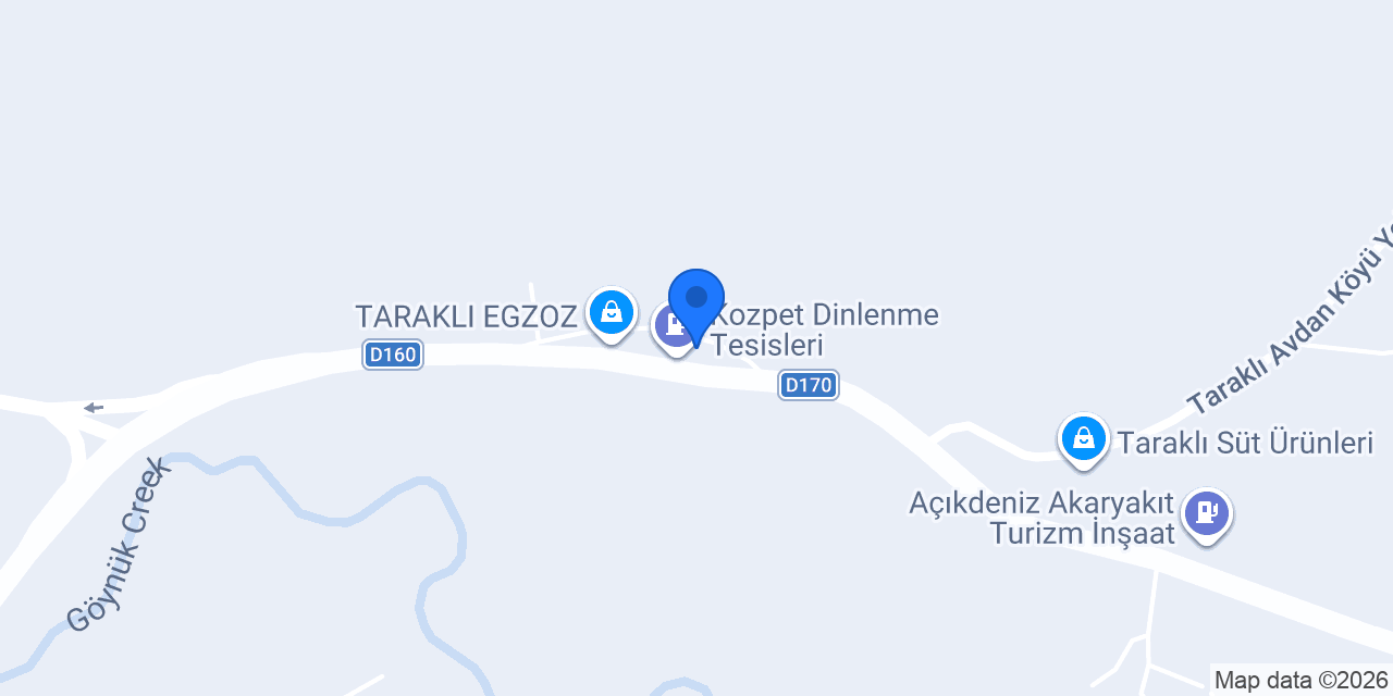 KOZCAĞIZ OTEL konumu