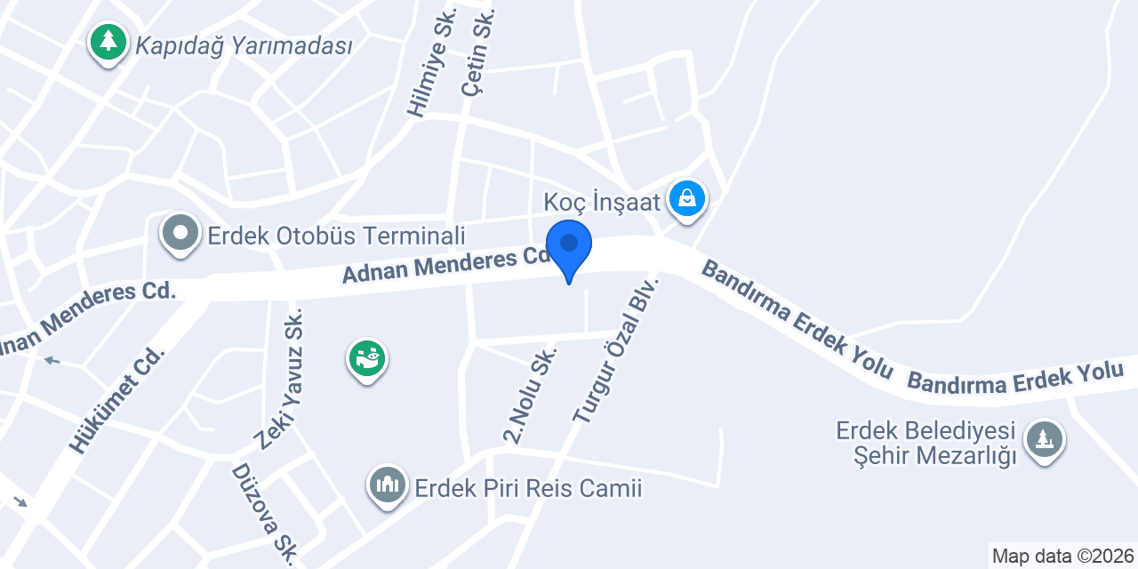 Erdek Tarım ve Orman ilçe Müdürlüğü konumu