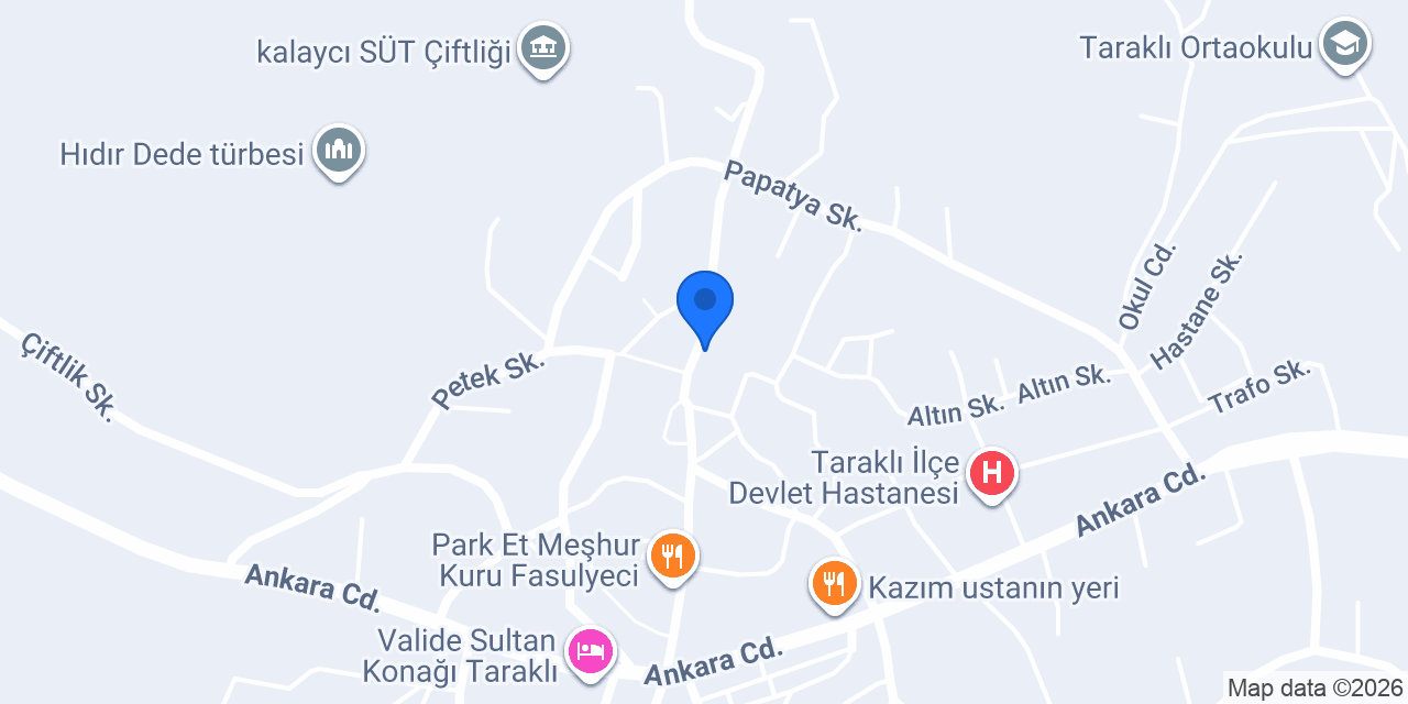 Taraklı Vidanjör konumu