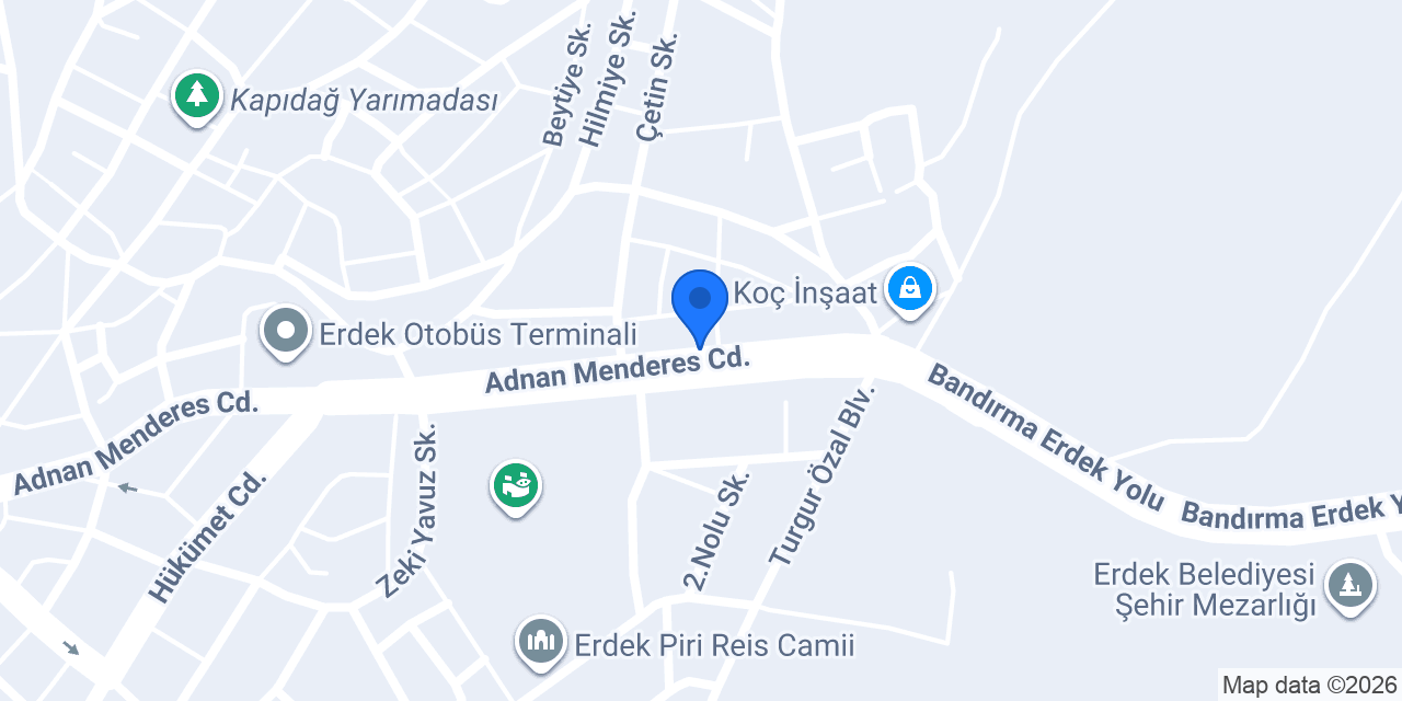 Yurtiçi Kargo Erdek konumu