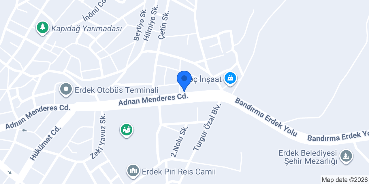 Aras Kargo Erdek Cep Şubesi konumu