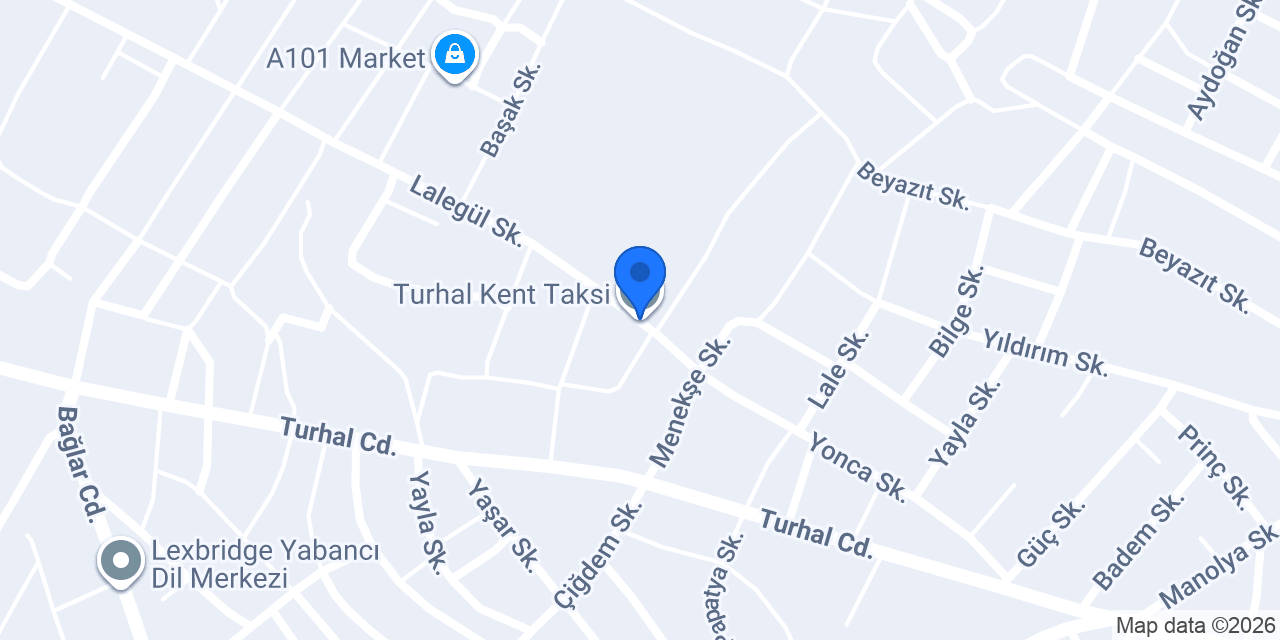 Turhal Kent Taksi konumu