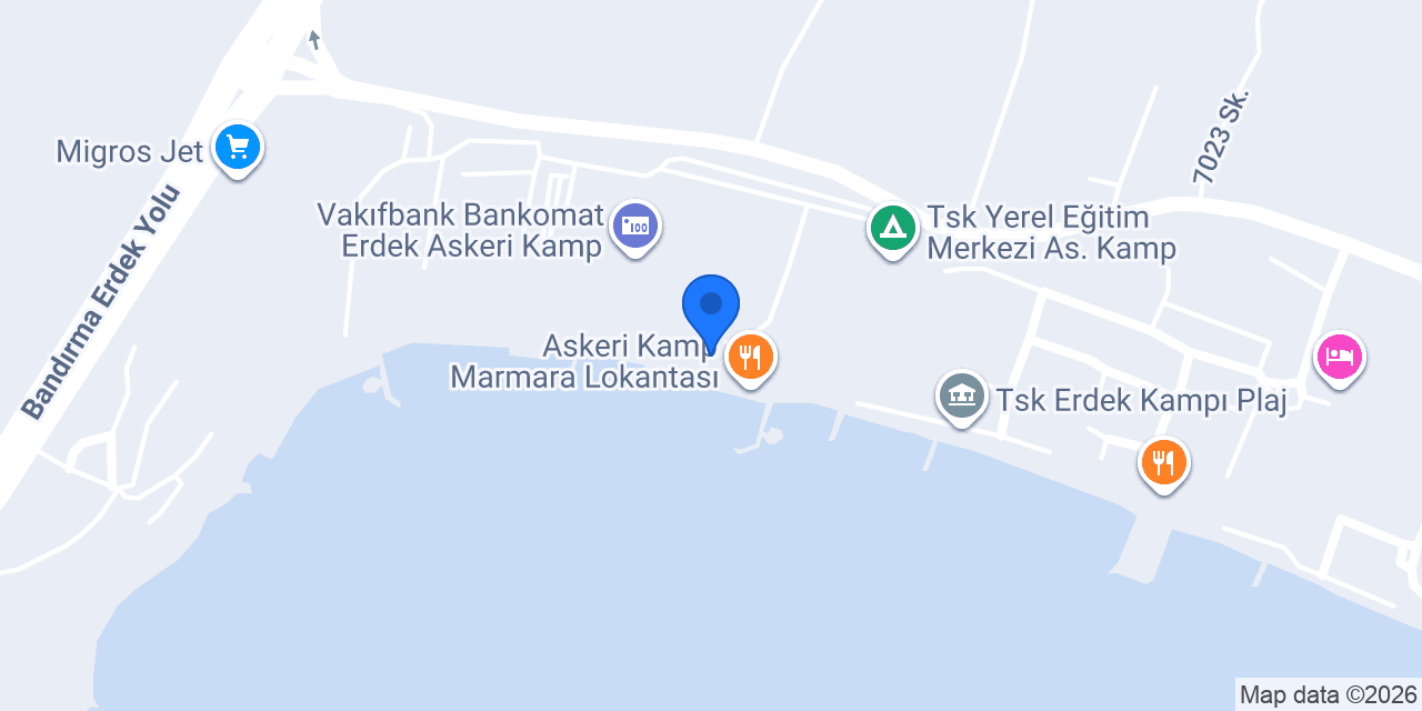 TSK Erdek ÖEM Avşa Restoran konumu