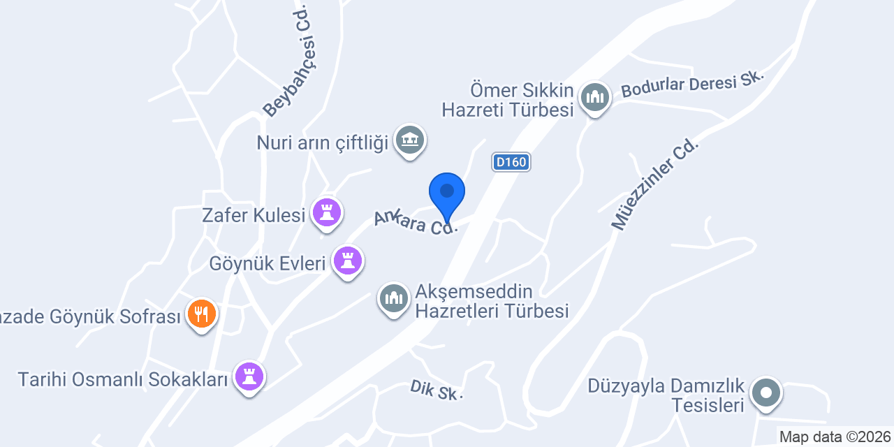 Aksemsettinoğlu Konağı konumu