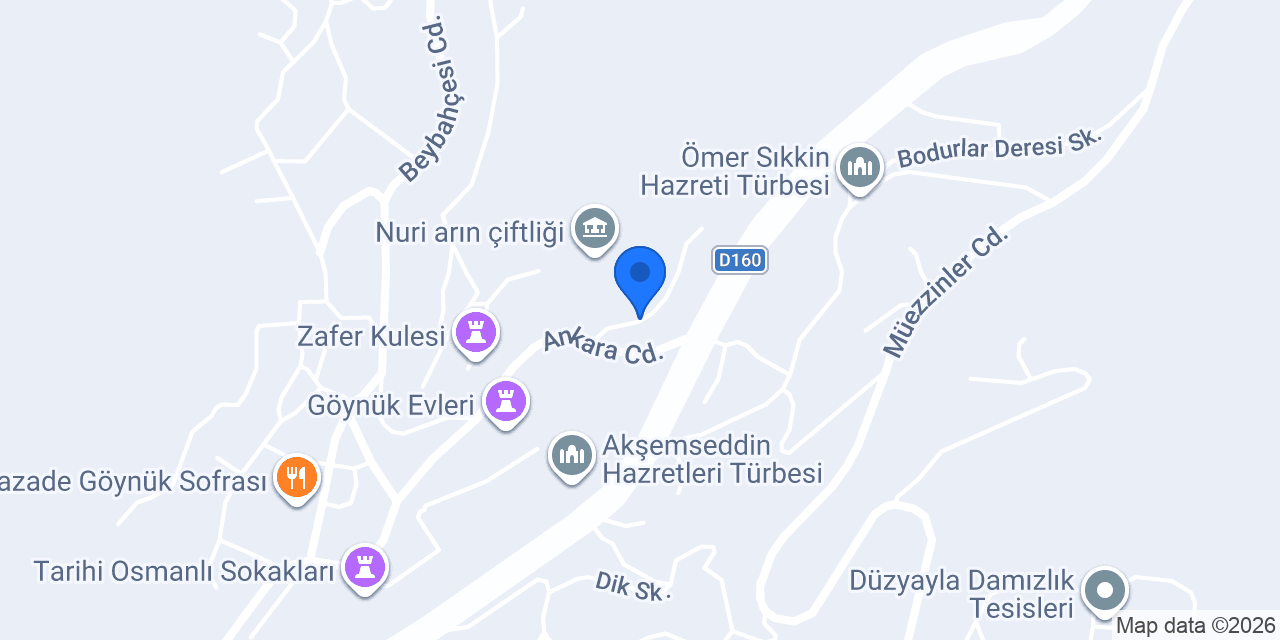 Sular Butik Otel konumu