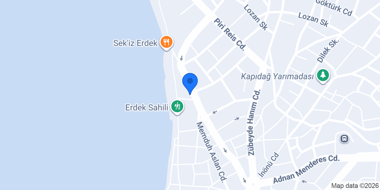 Grand Vuslat Otel Erdek konumu